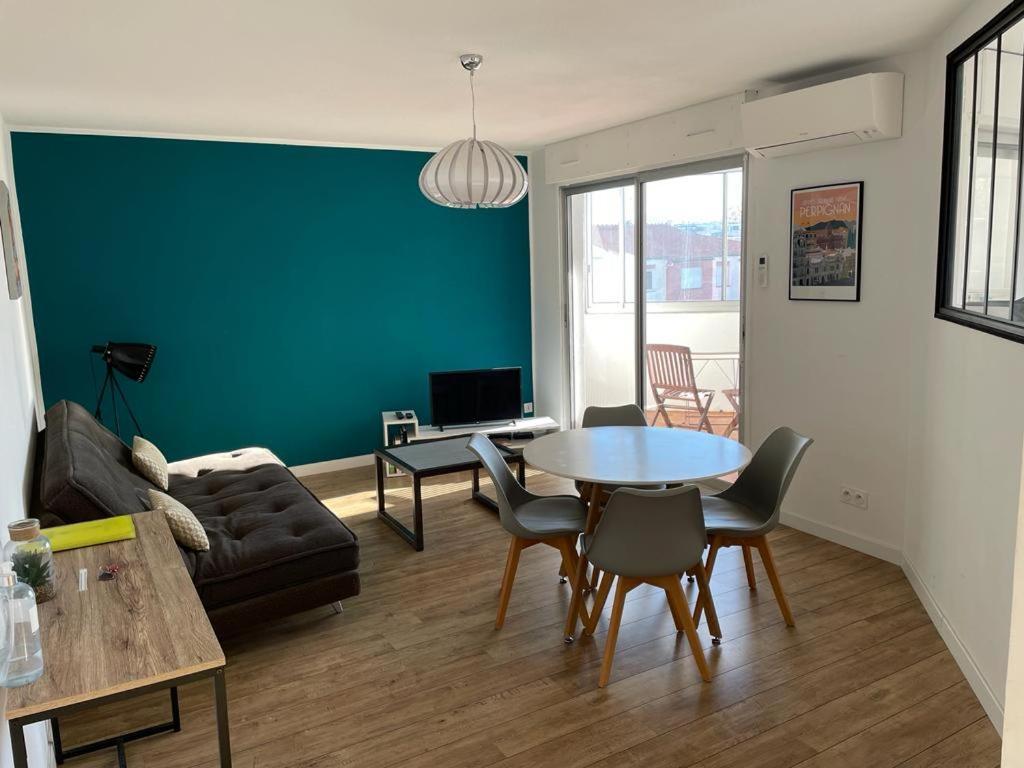 T2 55M2 Perpignan Proche Centre Ville Et Gare Avec Parking Exterior foto